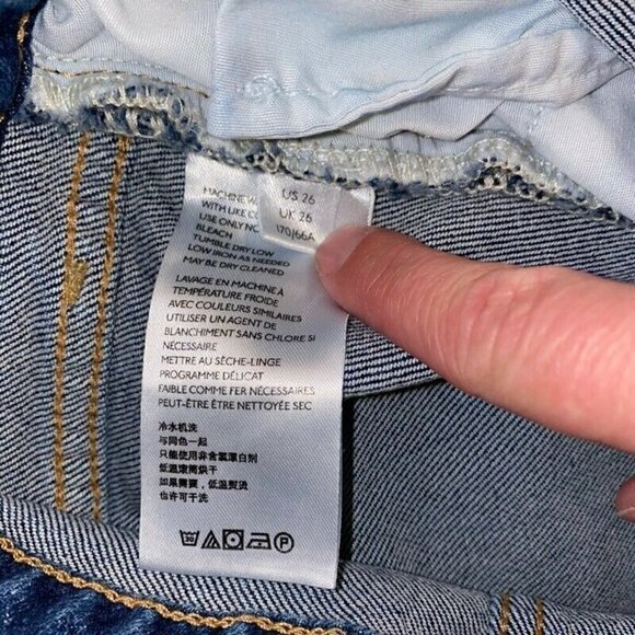 Free People We The Free Straight Jeans Blue 26 - Picture 6 of 8